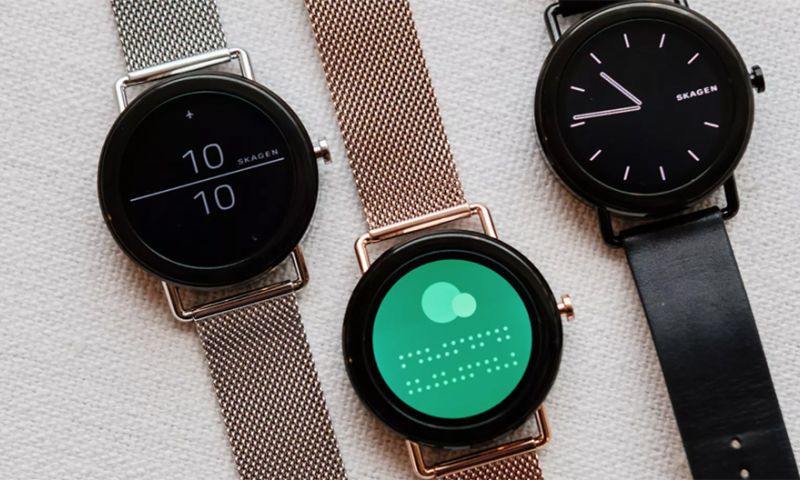 Skagen-smartwatch met analoge uitstraling