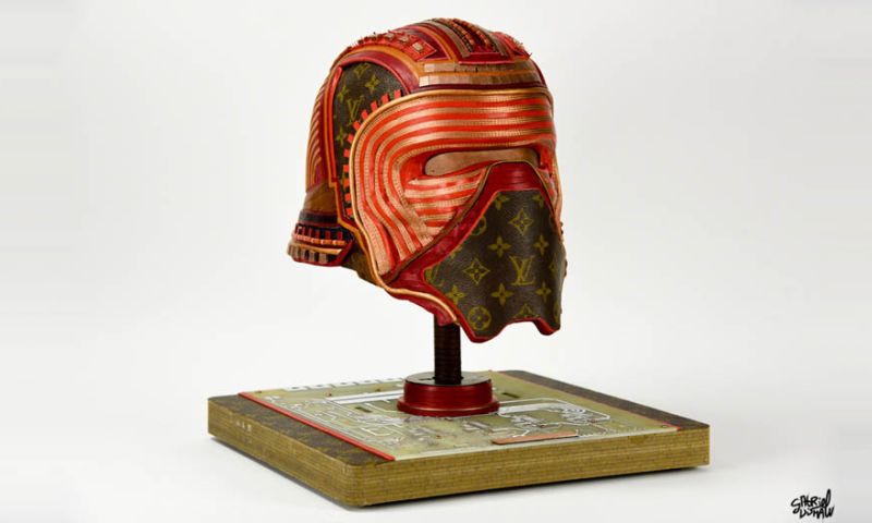 Kunstenaar maakt Star Wars-maskers van oude Louis Vuitton-tassen