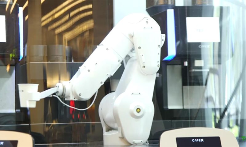 Koffietent vervangt barista door robot