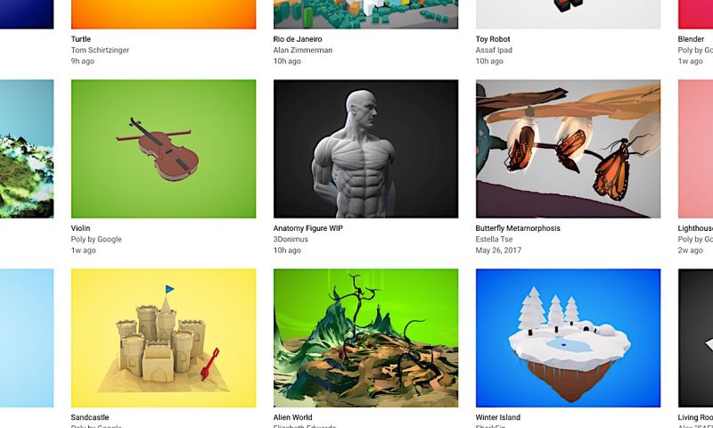 Google geeft duizenden 3D-objecten vrij voor VR en AR