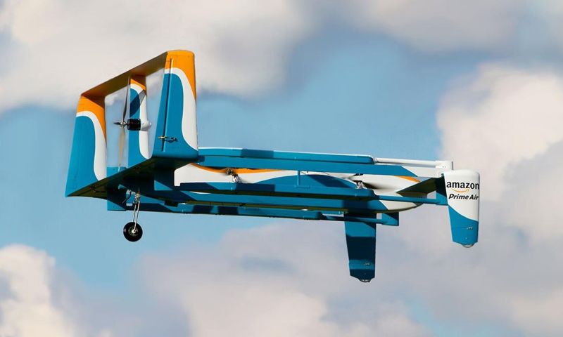 Amazon mag bezorging met drones testen in Verenigd Koninkrijk