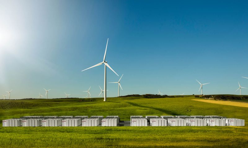 Tesla levert reuze-accu voor Amerikaans windpark