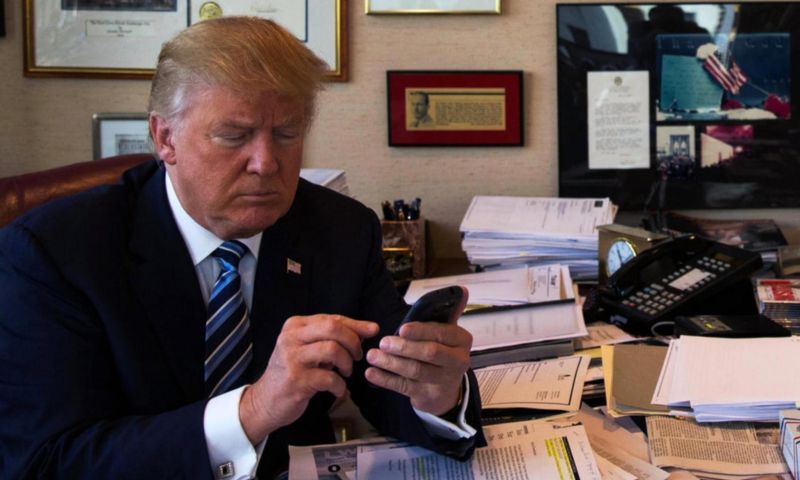 Waarom Trump wel dreigementen mag tweeten