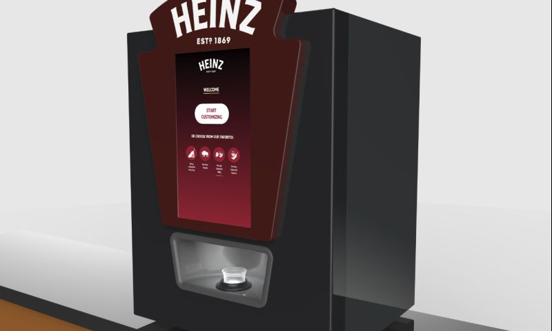 heinz ketchup bbq saus sauzen automaat mix