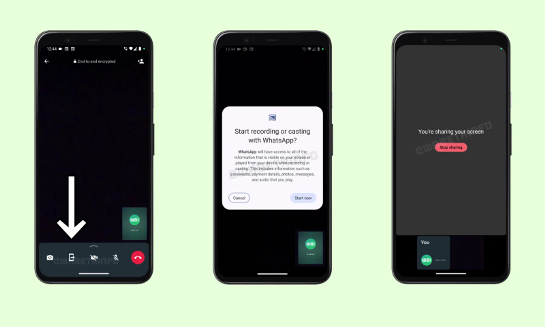 whatsapp scherm delen android app videobellen iphone