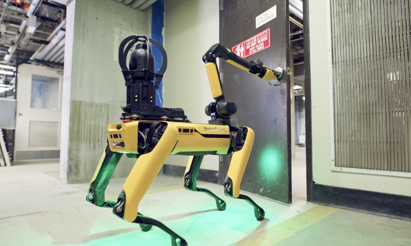 robot spot robothond boston dynamics inspectie deuren