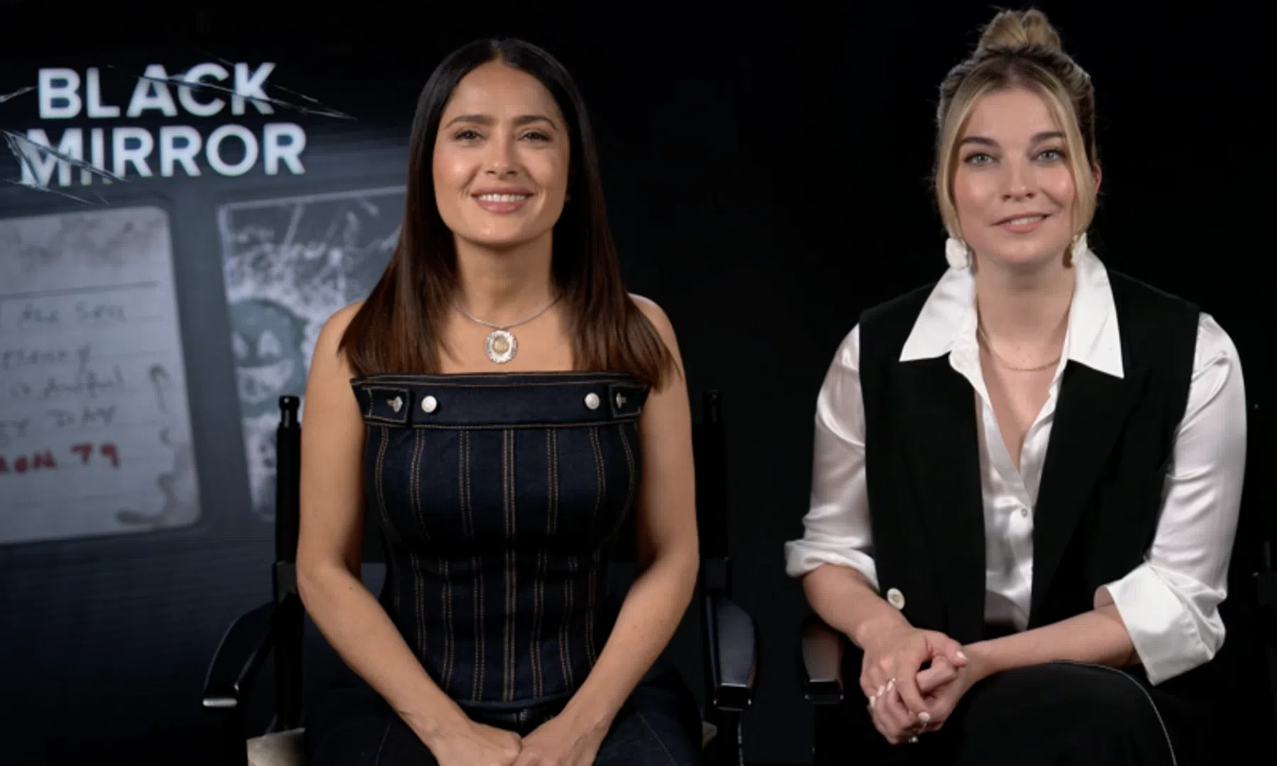 netflix black mirror interview salma hayek kata mara josh hartnett streaming ai