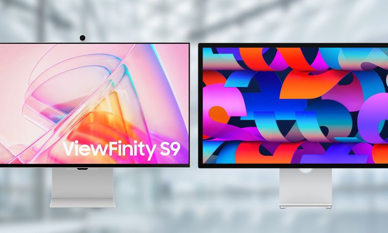 apple studio display samsung viewfinity s9 beeldscherm monito