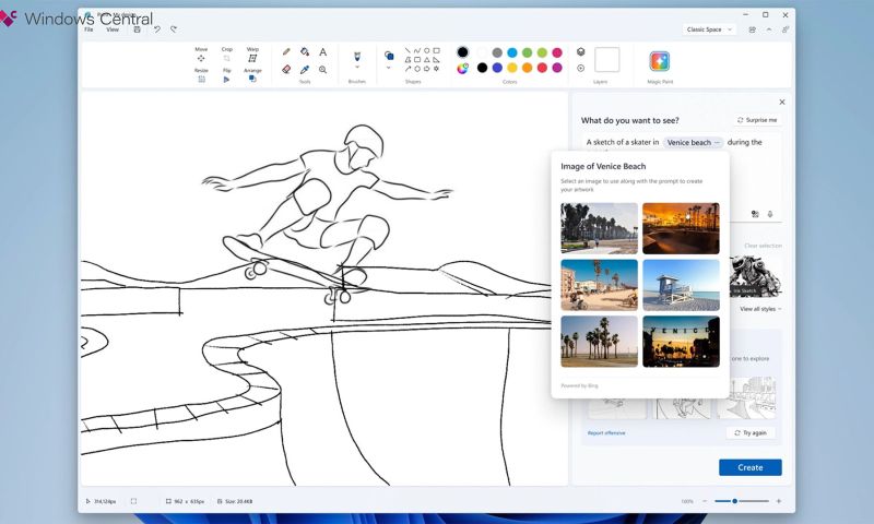 microsoft paint ai tekenen windows