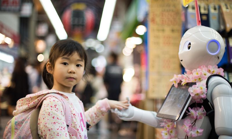 robot school les online onderwijs robots japan spijbelen schoolverzuim verzuim