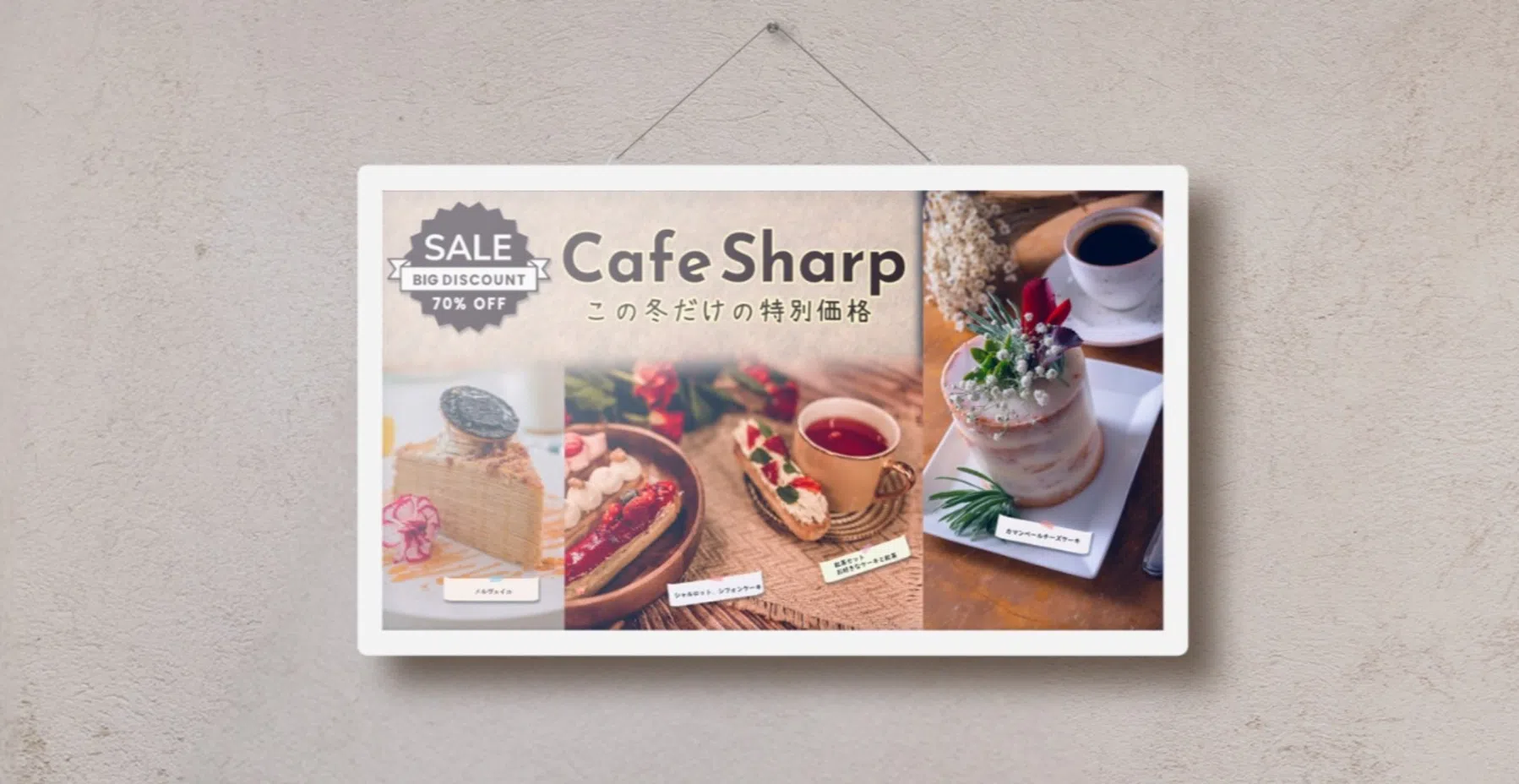 sharp e ink e-paper scherm kleur eposter