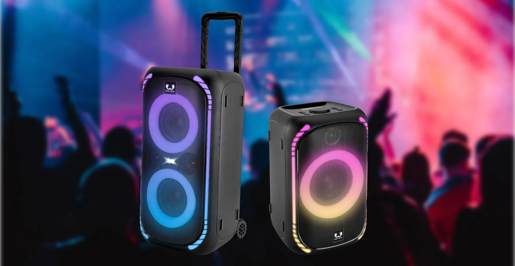 fresh 'n rebel partyspeakers party speakers loud m loud l luidsprekers advertorial