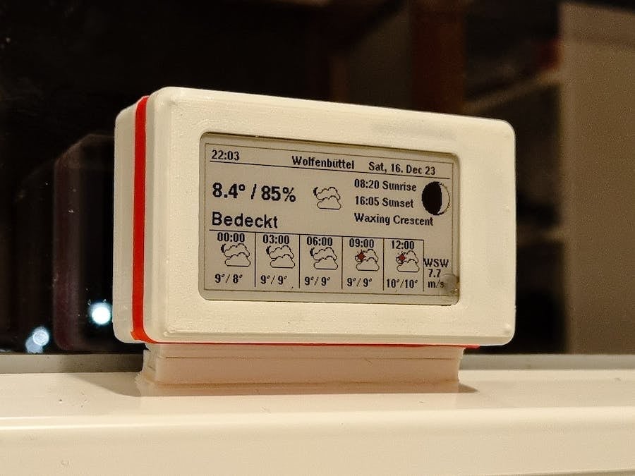 Zelf maken: weerstation met e-ink dat draait op zonne-energie