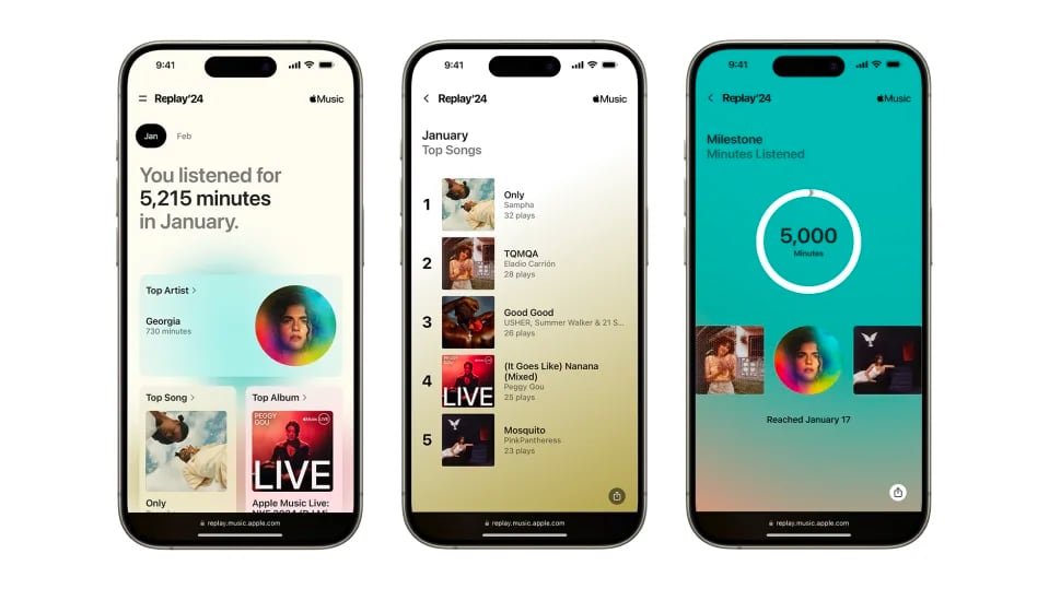 Vaker dan Spotify: Apple Music doet maandelijkse 'Wrapped', maar nog niet via app