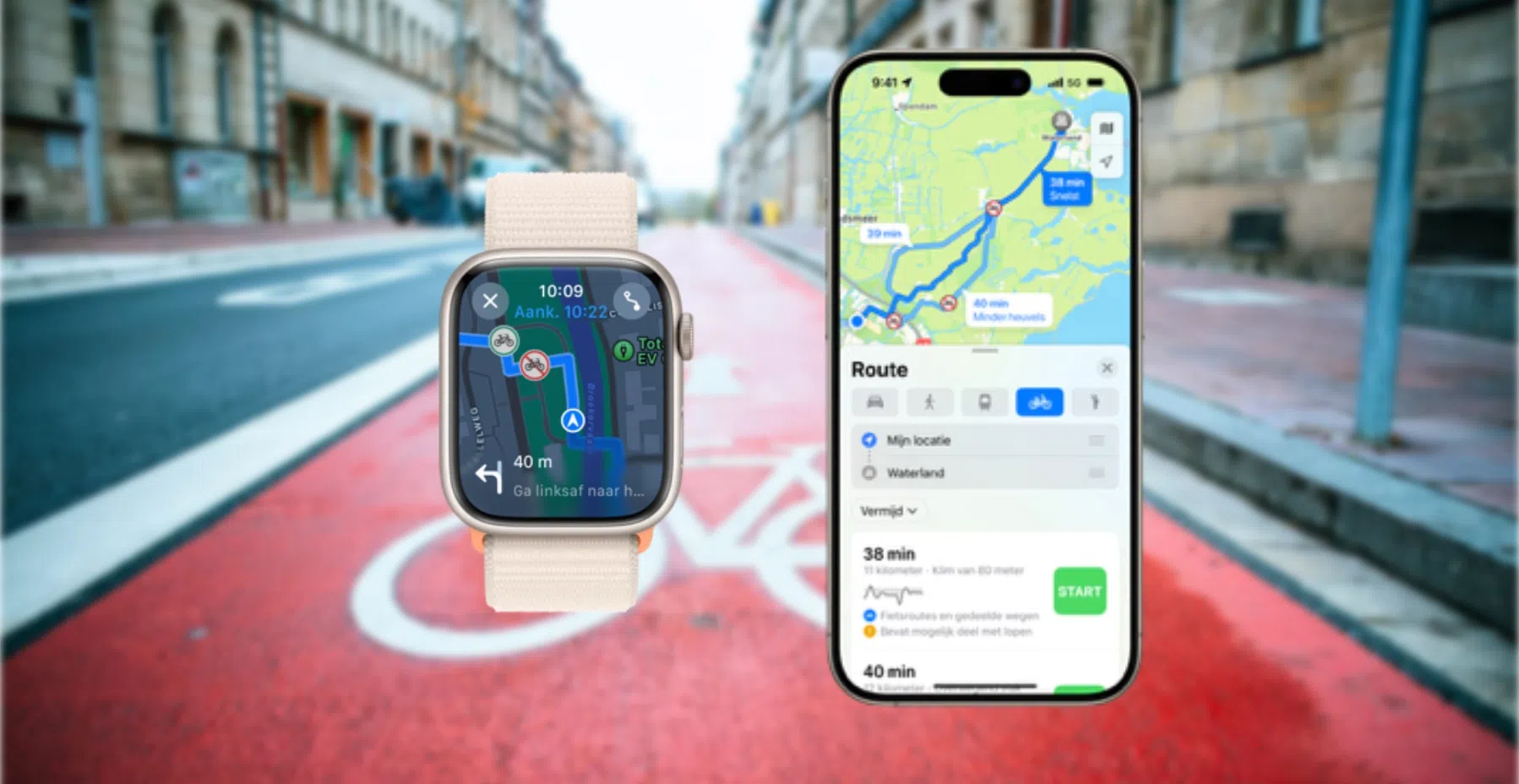 Apple Maps toont nu eindelijk ook fietsroutes in Nederland