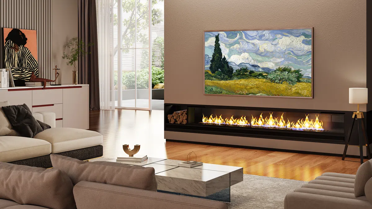 Il concorrente di Samsung viene fornito con una TV più economica che si appende al muro come un'opera d'arte Il concorrente di Samsung viene fornito con una TV più economica che si appende al muro come un'opera d'arte