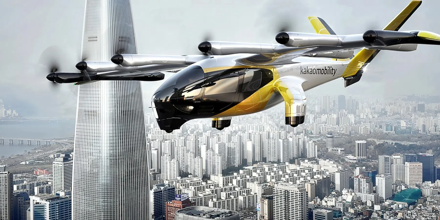 Wauw! Vanaf 2026 heeft Zuid-Korea vliegende taxi’s