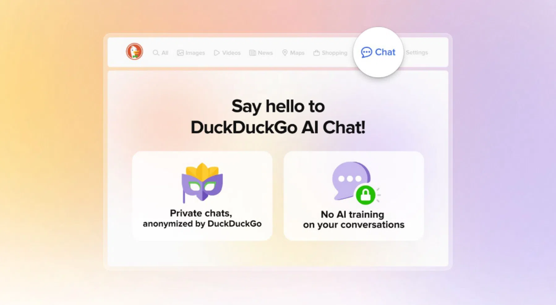 Chatbot van DuckDuckGo heeft focus op privacy
