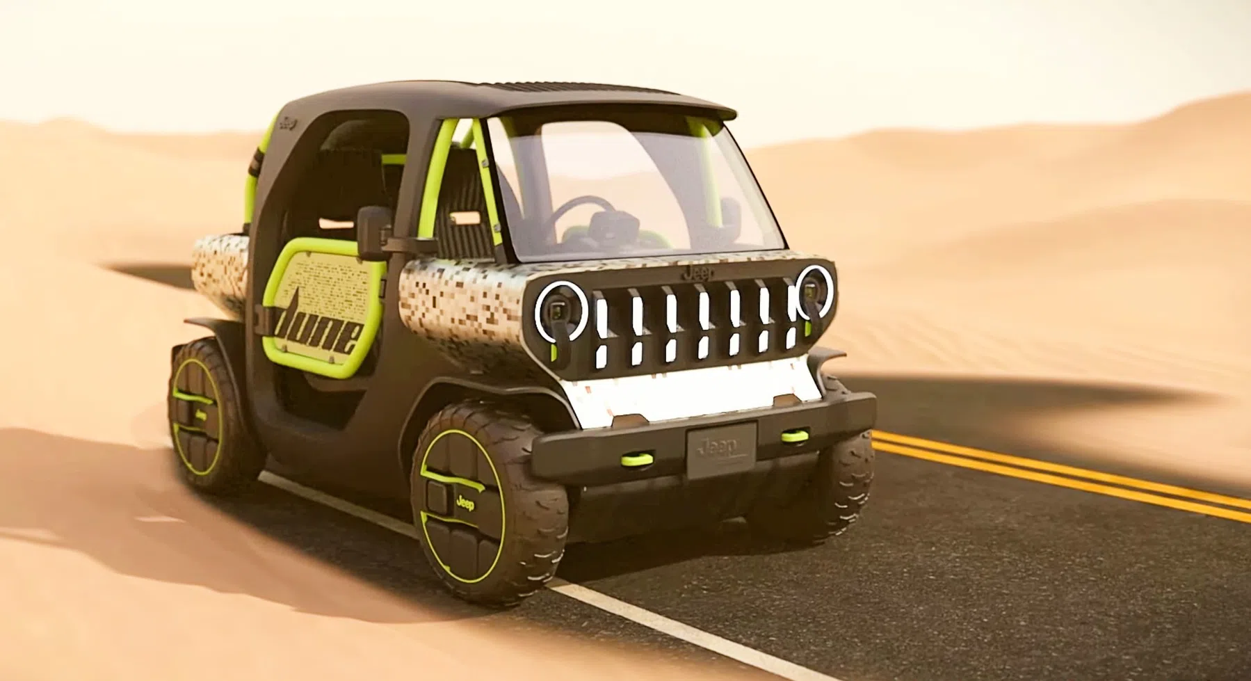 Deze mini-Jeep is de EV voor een strandfeest 