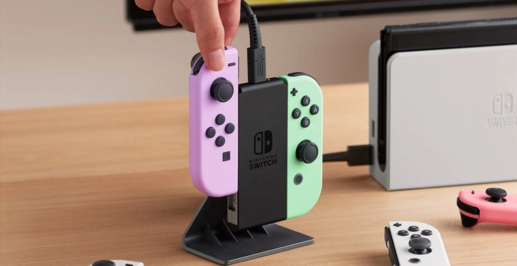 Nintendo onthult laadstation voor Joy-Con Switch-controllers