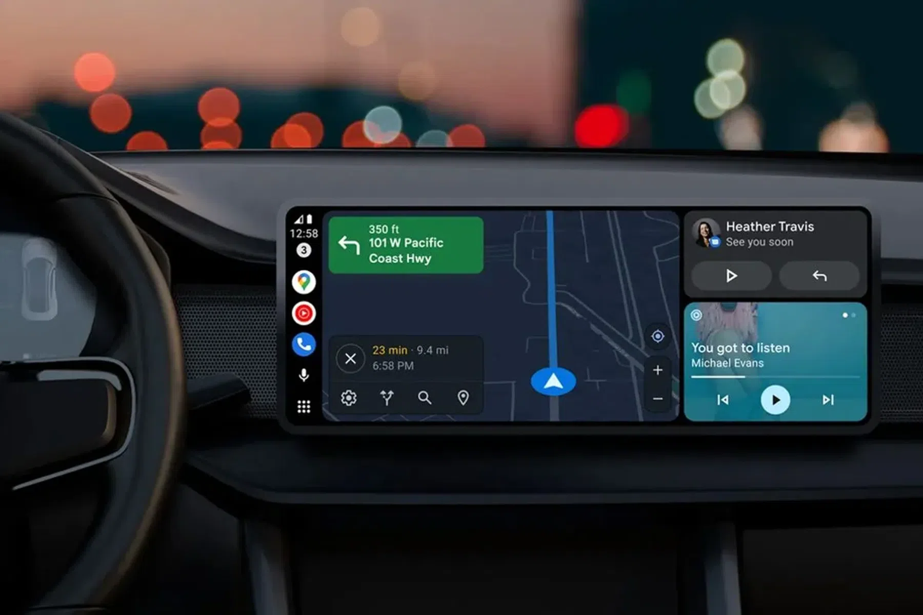 Nieuwe animatie van Android Auto lijkt op Siri