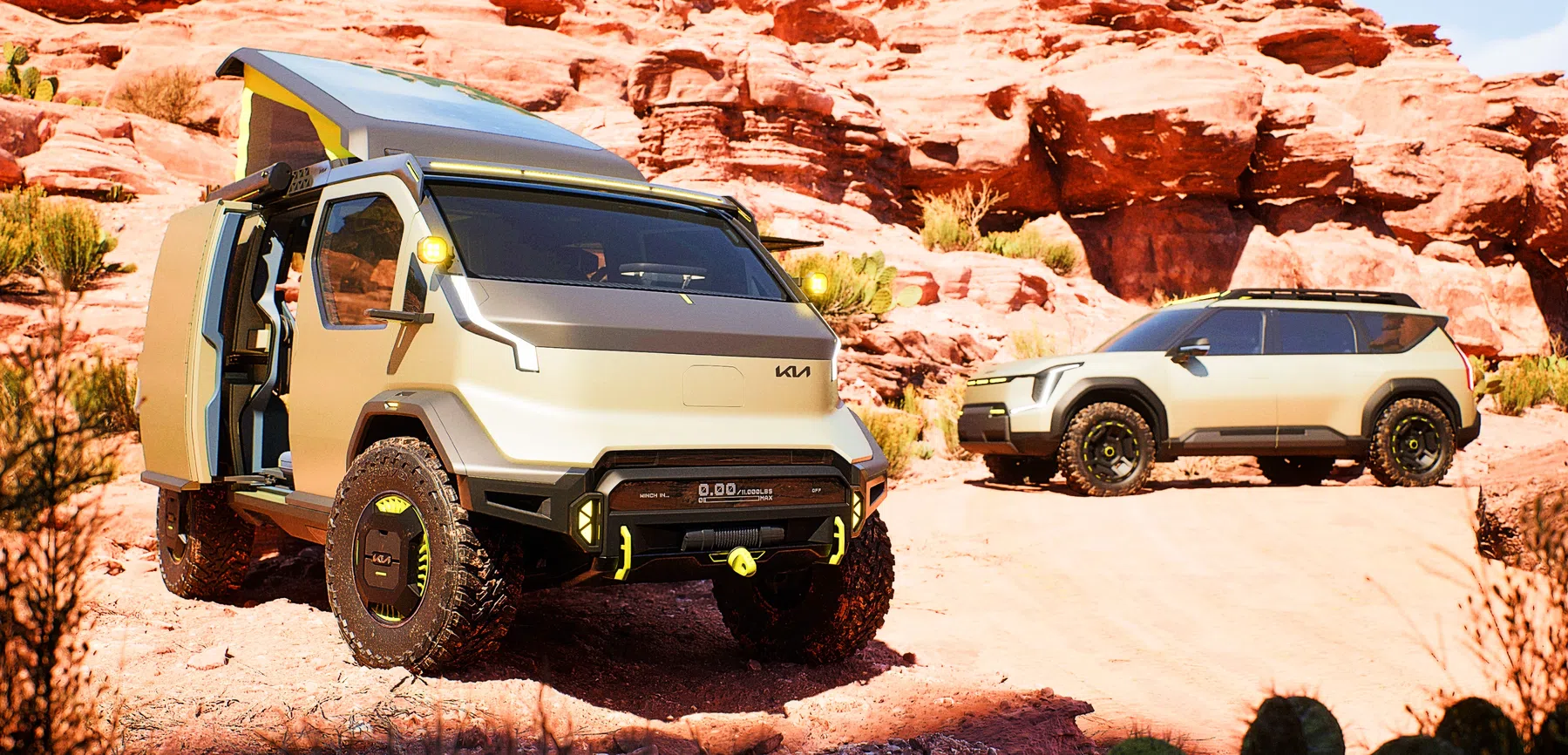 Kia gaat offroad met twee nieuwe elektrische conceptcars