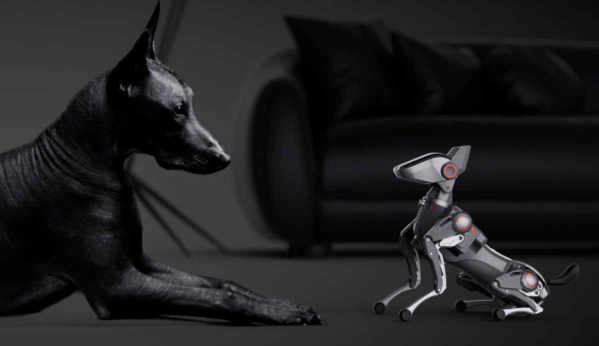 Robothond, robot hond, robot in de vorm van een hond
