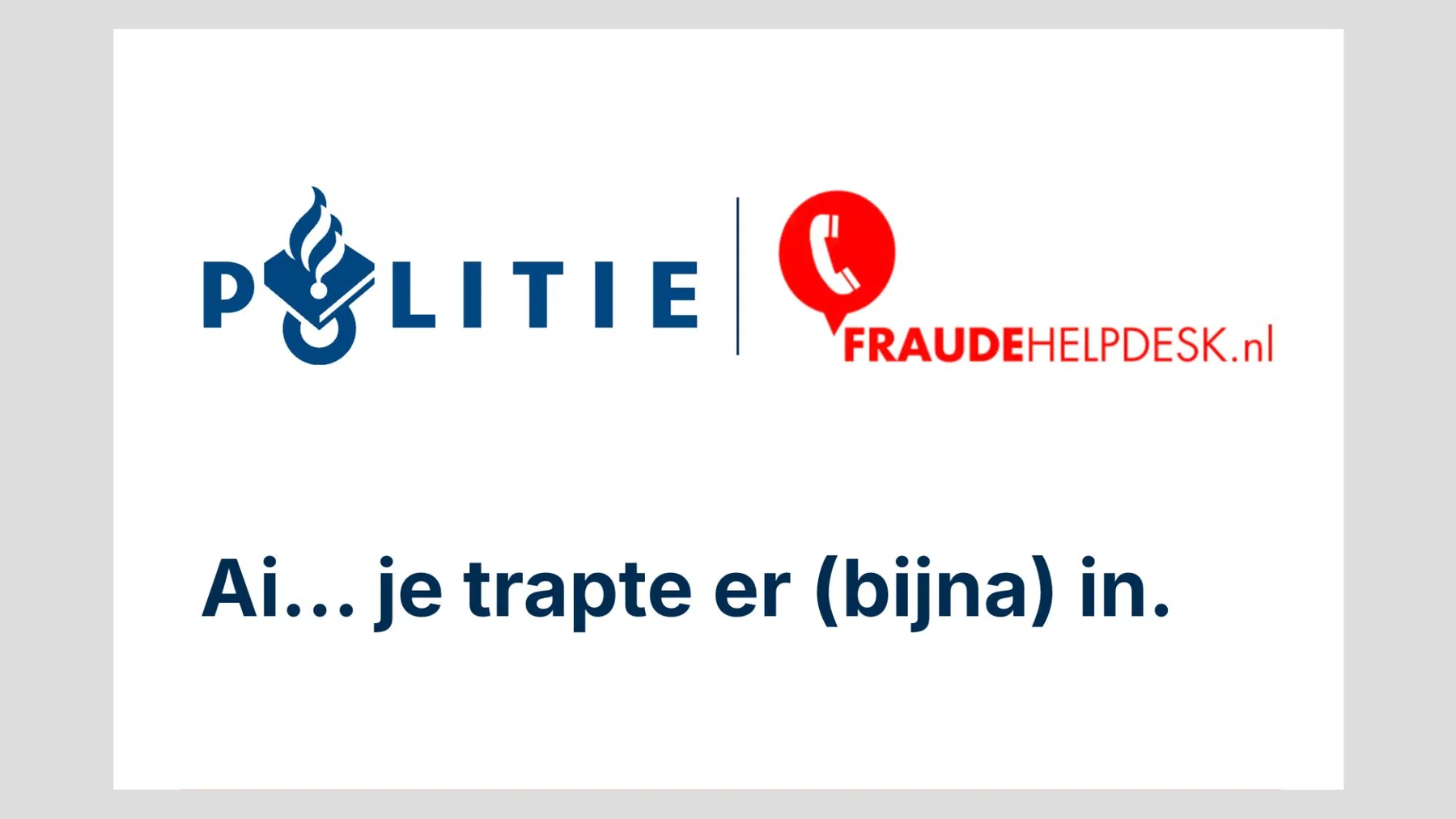 Blij zijn dat je wordt opgelicht: Politie maakt nepwebsite tegen ticketfraude