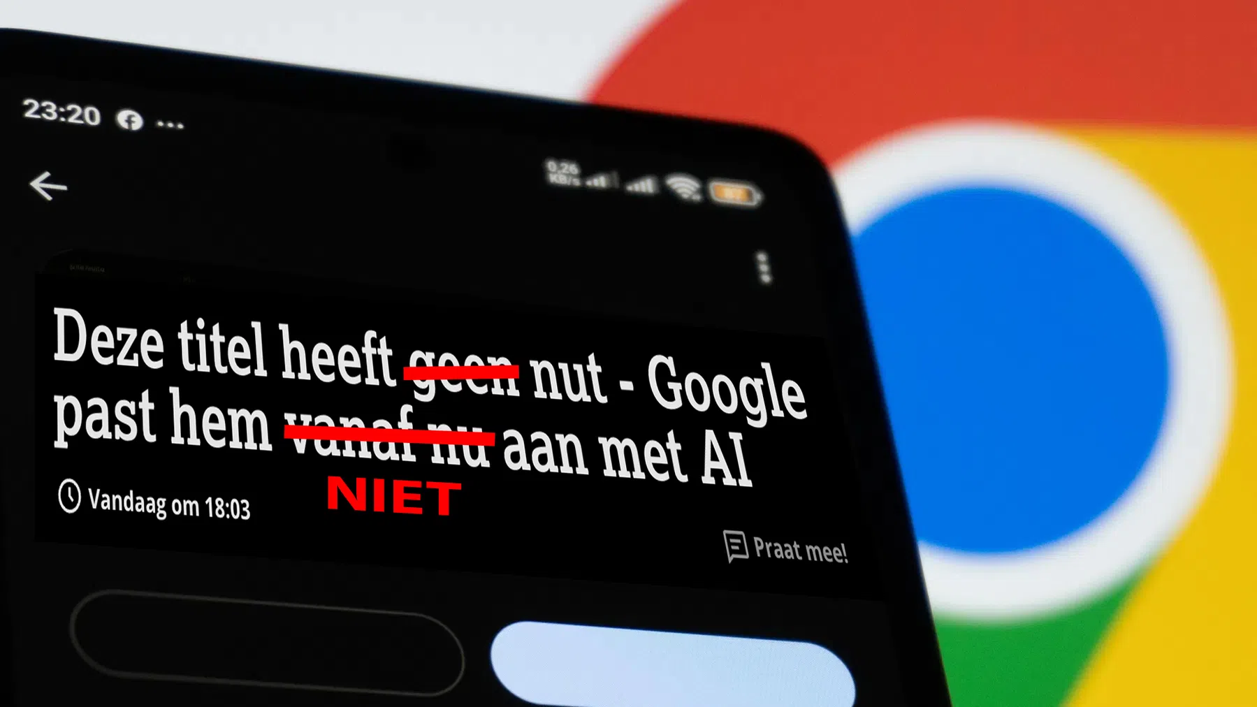 Deze titel heeft geen nut - Google past hem vanaf nu aan met AI