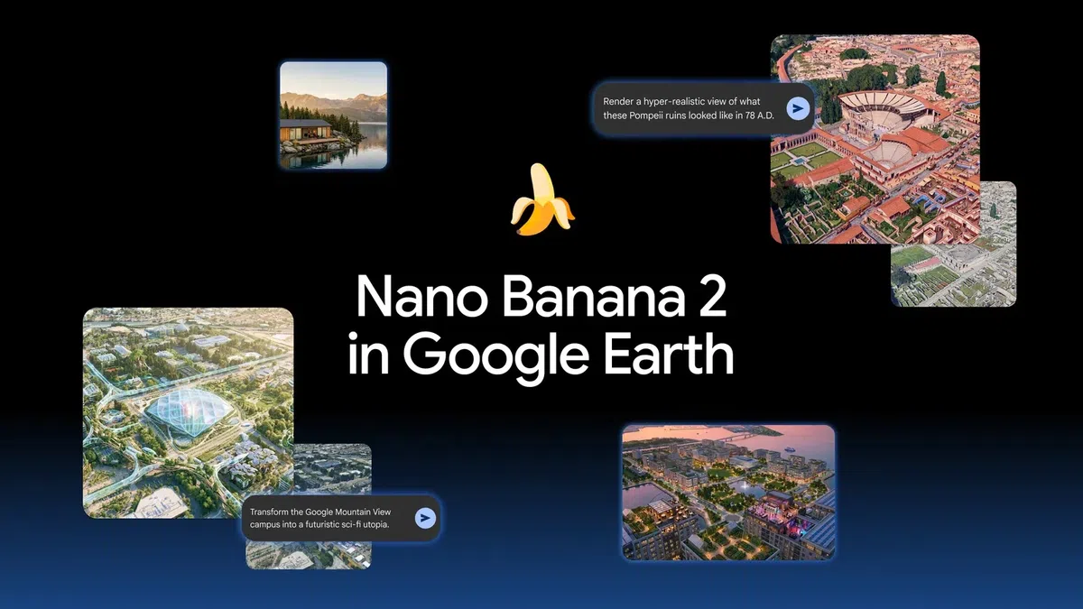 Google Earth krijgt interessante uitbreiding met Nano Banana 2