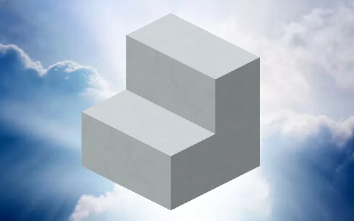 Minecraft-fans blij met nieuwe betonnen trap