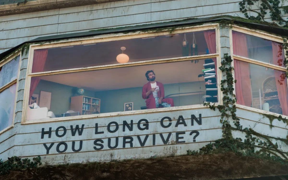 Netflix promoot nieuwe film met levend billboard