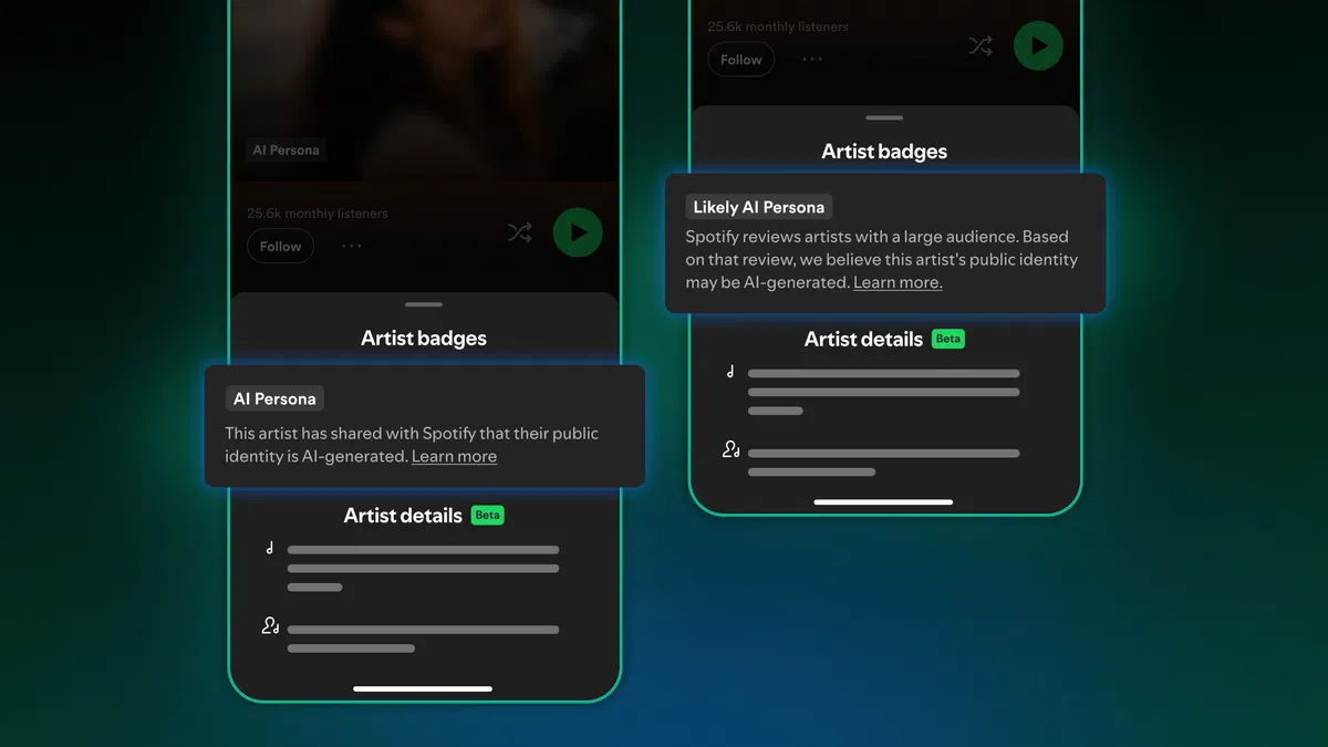 Spotify introduceert label voor AI-artiesten