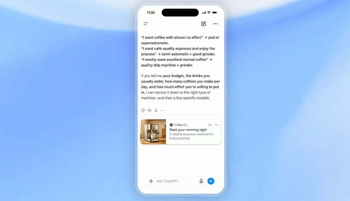 ChatGPT introduceert advertenties in Nederland