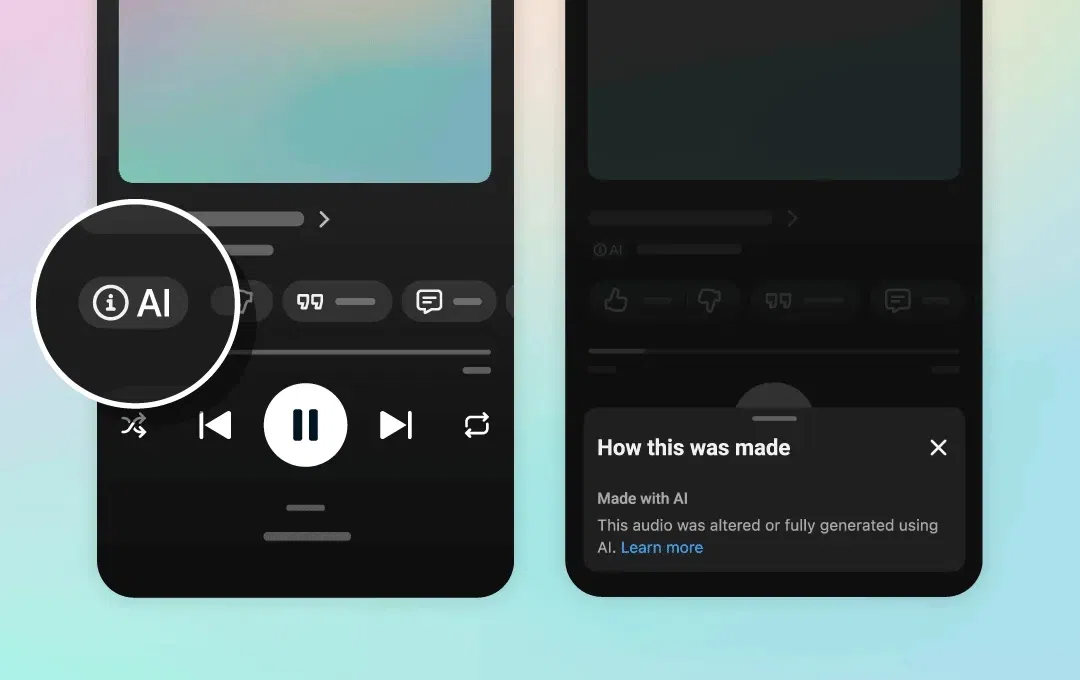 YouTube Music introduceert AI-label voor muziek