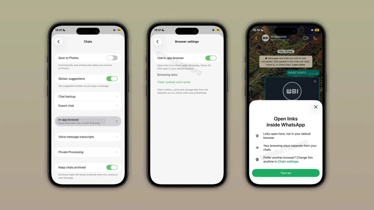 WhatsApp introduceert ingebouwde browser voor iPhone