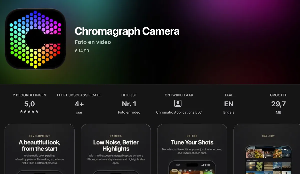 Rian Johnson lanceert unieke camera-app voor foto's